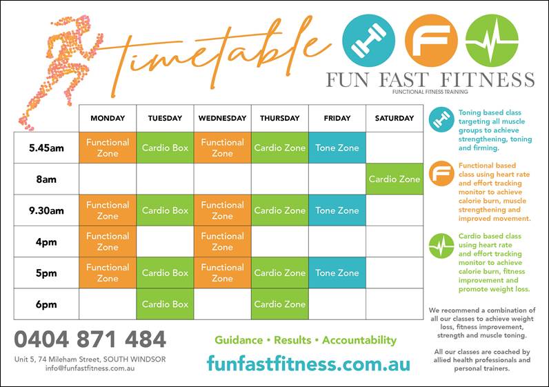group-training-timetable